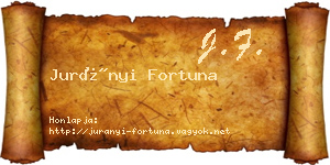 Jurányi Fortuna névjegykártya